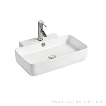 Bathroom sink italy colored ceramic square water basin
